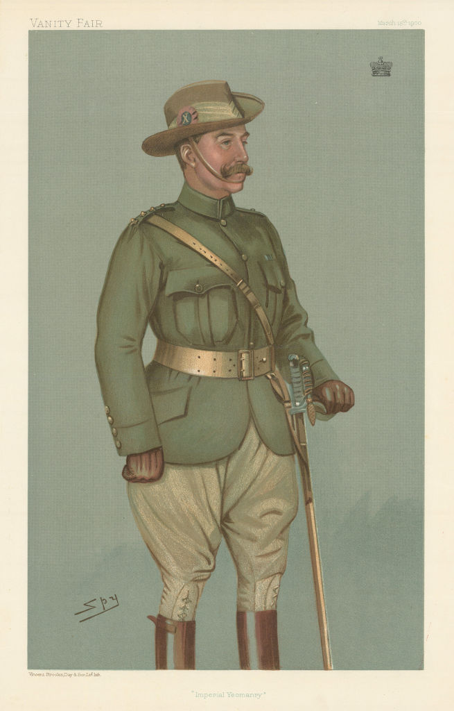 Associate Product VANITY FAIR SPY CARTOON Charles Cavendish Baron Chesham 'Imperial Yeomanry' 1900