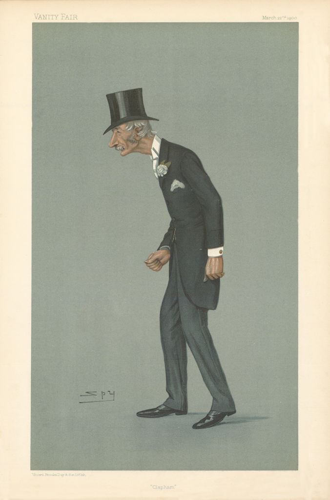 VANITY FAIR SPY CARTOON Percy Melville Thornton 'Clapham' MP 1900 old print