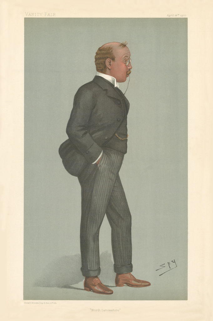Associate Product VANITY FAIR SPY CARTOON Lord Richard Cavendish 'North Lancashire' 1900 print