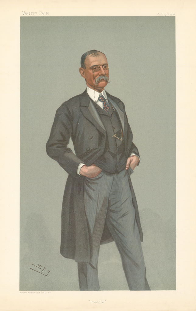 VANITY FAIR SPY CARTOON Sir Frederick Treves 'Freddie'. Surgeon 1900 old print