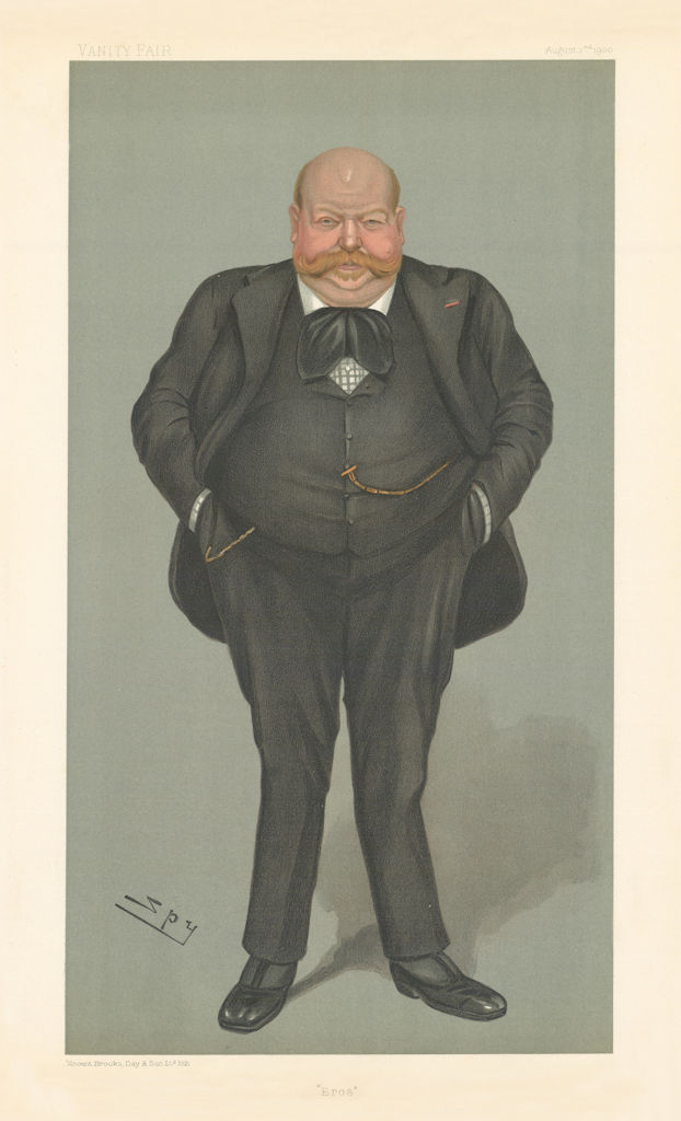 VANITY FAIR SPY CARTOON Baron Arthur de Rothschild 'Eros' Finance 1900 print