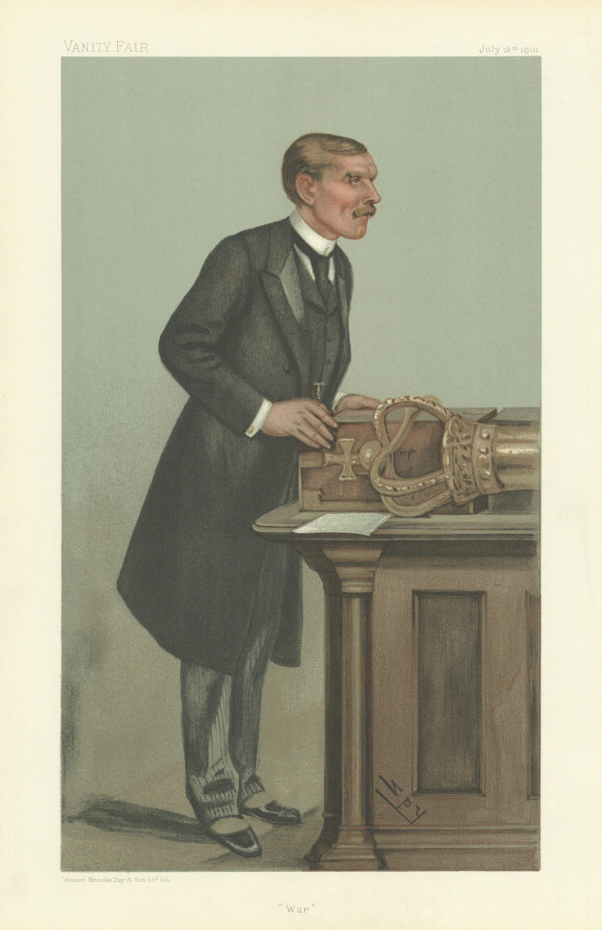 VANITY FAIR SPY CARTOON St John Brodrick, Secretary of State for 'War' 1901