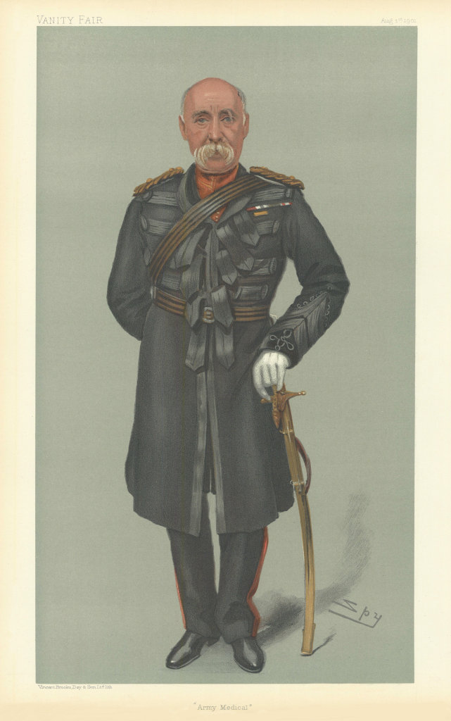 VANITY FAIR SPY CARTOON Surgeon-General James Jameson 'Army Medical' Doctor 1901