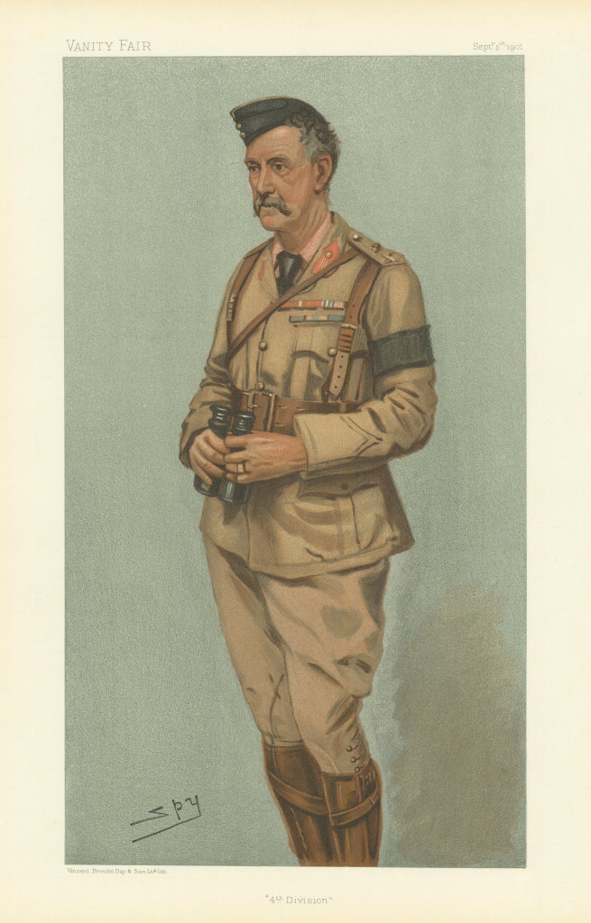 VANITY FAIR SPY CARTOON General Neville Lyttelton '4th Division'. Military 1901