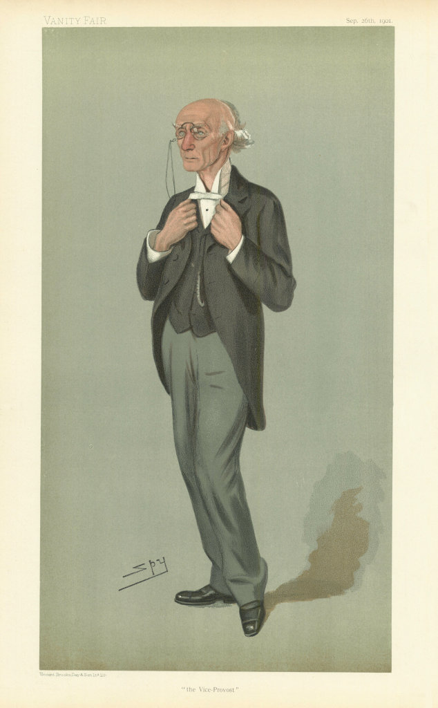 VANITY FAIR SPY CARTOON Francis Warre-Cornish 'The Vice-Provost' of Eton 1901