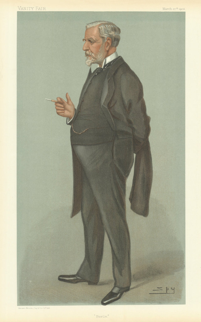 VANITY FAIR SPY CARTOON Sir Frank Cavendish Lascelles 'Berlin'. Diplomat 1902