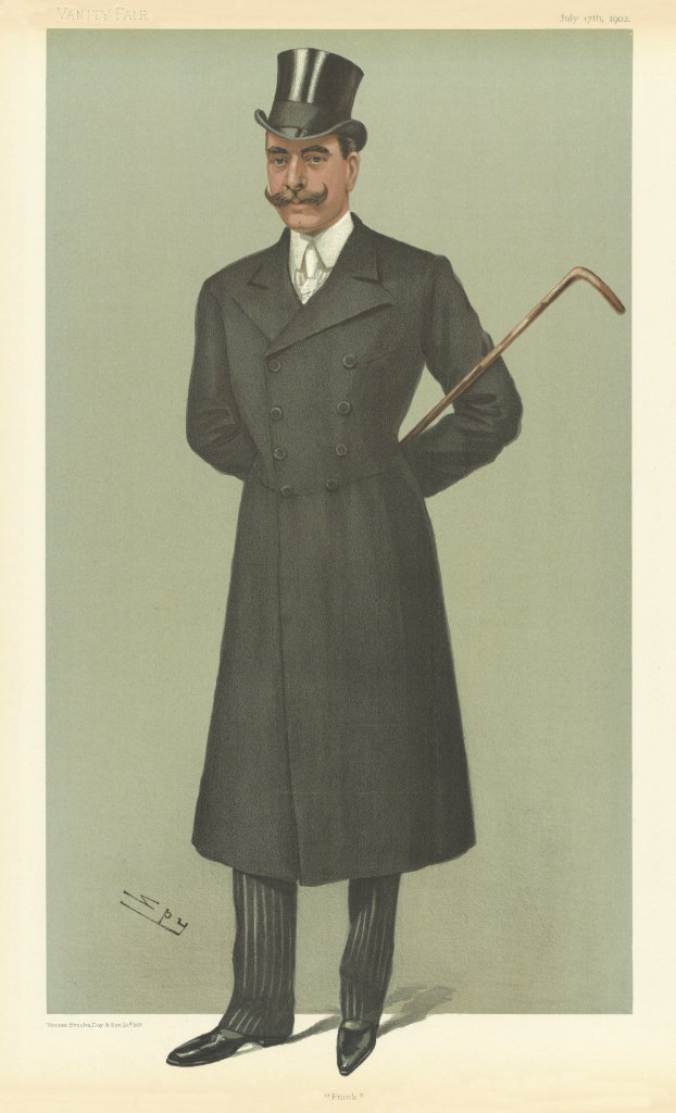 VANITY FAIR SPY CARTOON Maj HSH Prince Francis of Teck 'Frank' 1902 old print