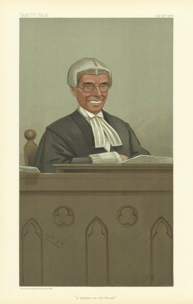 VANITY FAIR SPY CARTOON Sir Joseph Walton 'a lawyer on the Bench'. Judge 1902