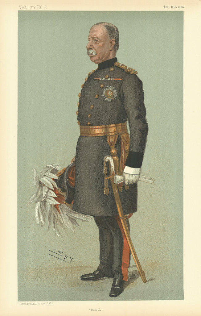 VANITY FAIR SPY CARTOON General Sir Edwin Markham 'RMC'. Military 1902 print
