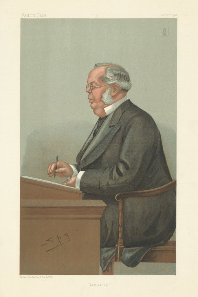 VANITY FAIR SPY CARTOON Sir William Broadbent 'Orthodoxy'. Doctor 1902 print