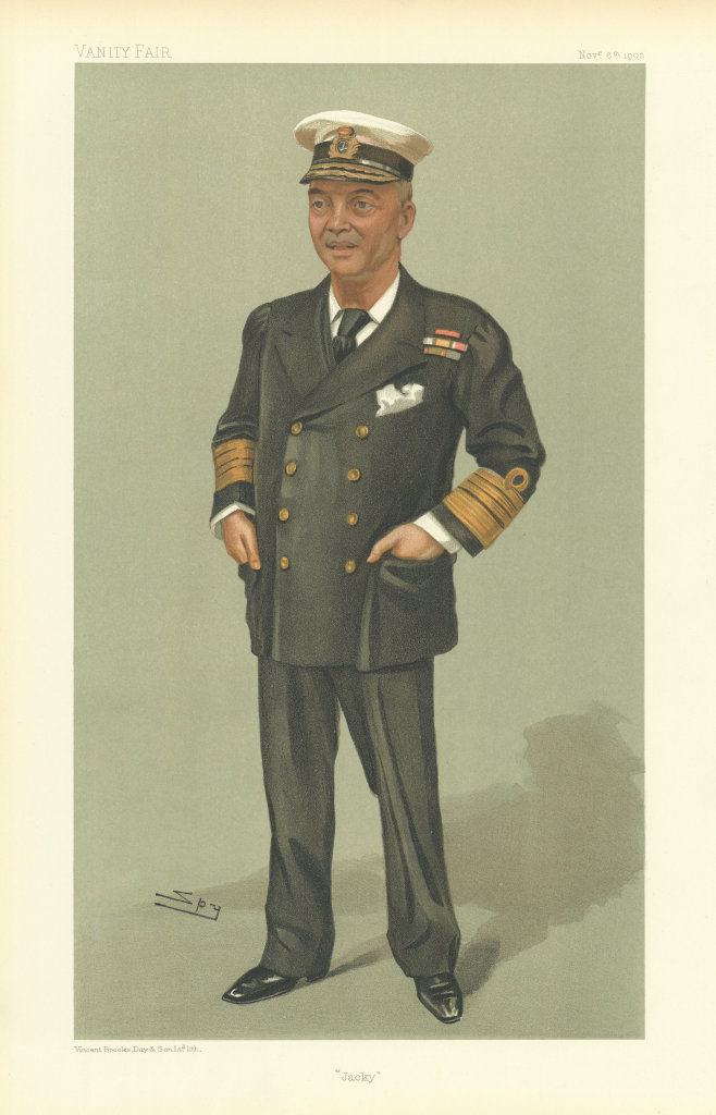VANITY FAIR SPY CARTOON Admiral John Arbuthnot Fisher 'Jacky'. Royal Navy 1902