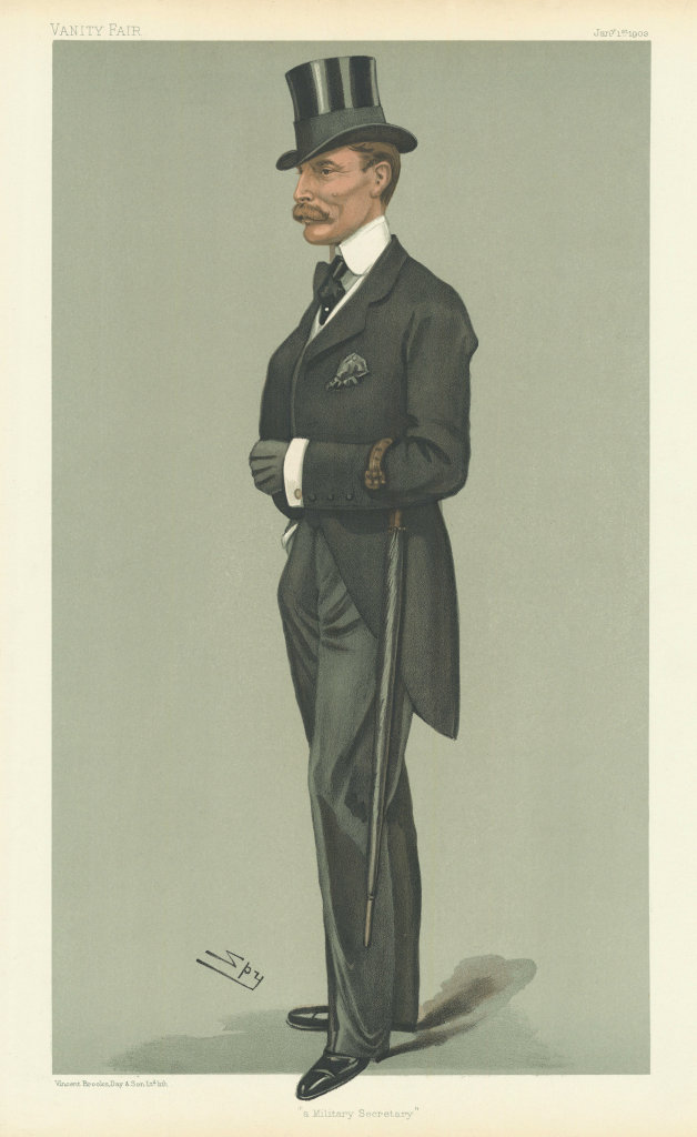 VANITY FAIR SPY CARTOON Douglas Frederick Dawson 'A Military Secretary' 1903