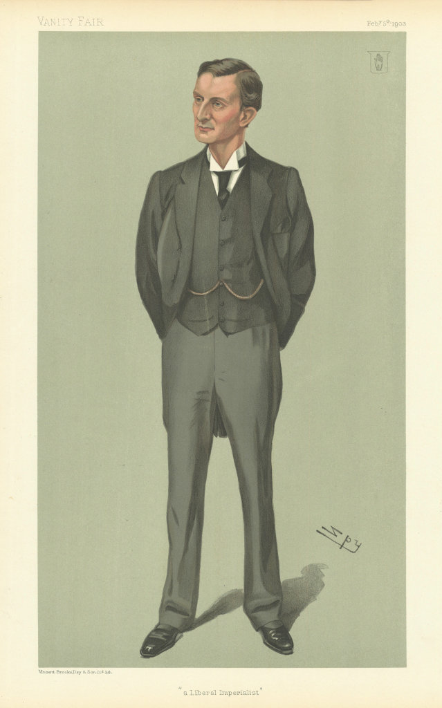 VANITY FAIR SPY CARTOON Sir Edward Grey 'a Liberal Imperialist'. Statesman 1903