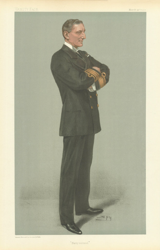 VANITY FAIR SPY CARTOON Rear-Admiral William May 'Navy Control'. Military 1903