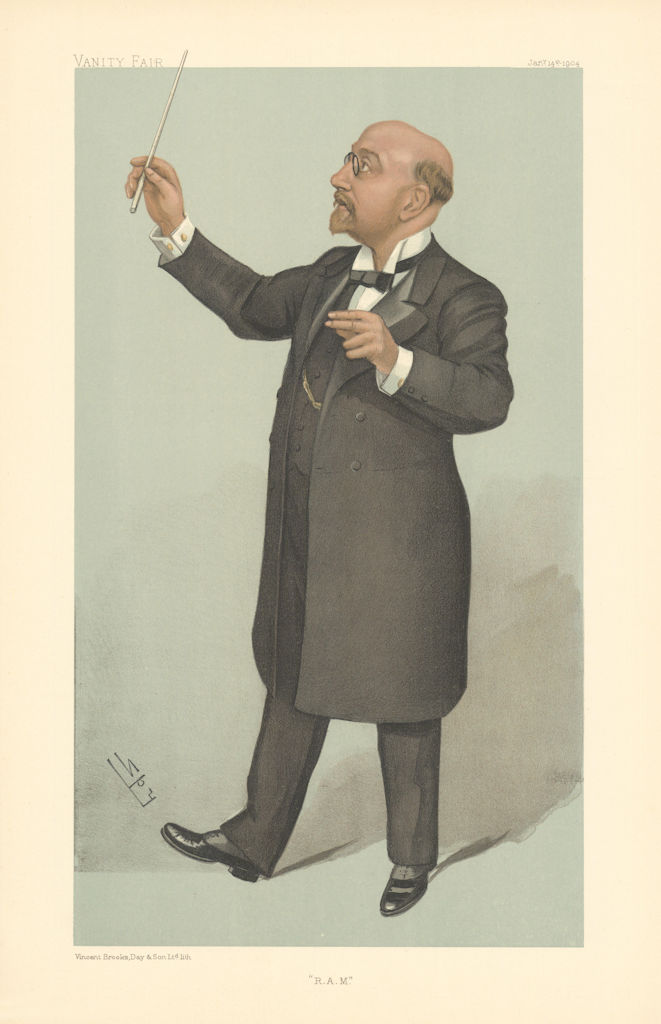 VANITY FAIR SPY CARTOON Sir Alexander Mackenzie 'R.A.M.' Music Composer 1904