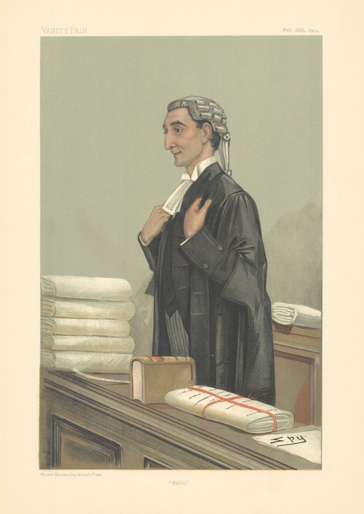 Associate Product VANITY FAIR SPY CARTOON 'Rufus' Daniel Isaacs, Marquess of Reading. Law 1904