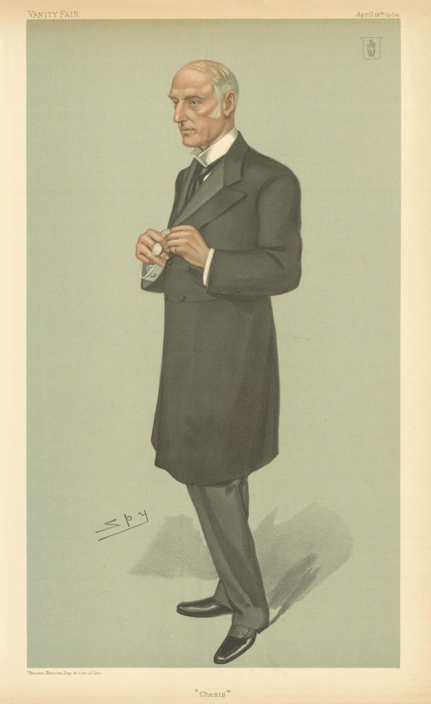 Associate Product VANITY FAIR SPY CARTOON Sir Richard Douglas Powell 'Chests' Doctors 1904 print