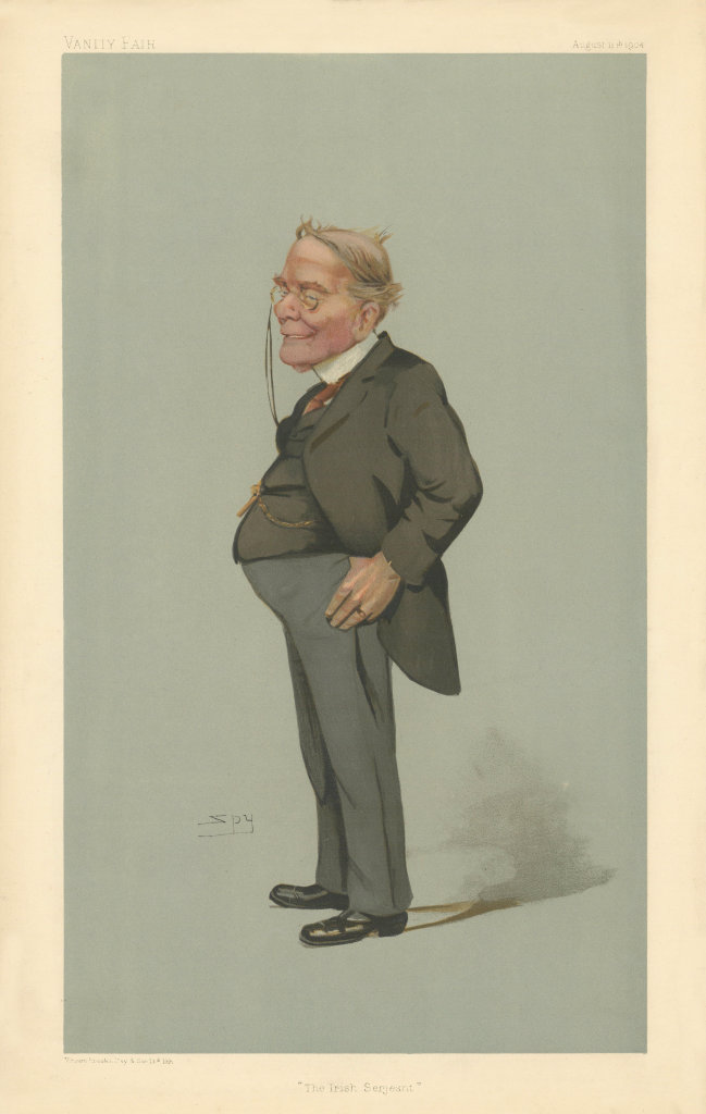 VANITY FAIR SPY CARTOON Charles Hare Hemphill 'The Irish Serjeant'. Law 1904