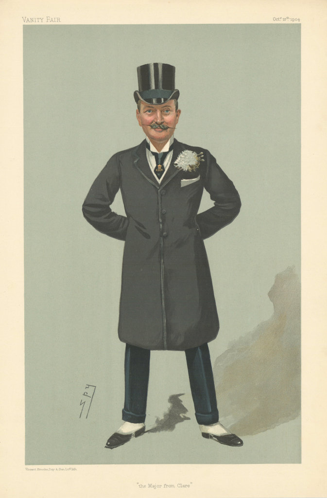 VANITY FAIR SPY CARTOON John Eustace-Jameson 'The Major from Clare' Ireland 1904