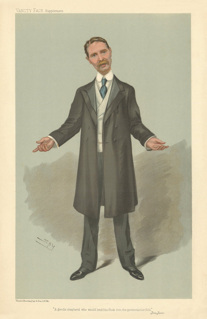 VANITY FAIR SPY CARTOON Andrew Bonar Law 'A gentle shepherd' Prime Minister 1905