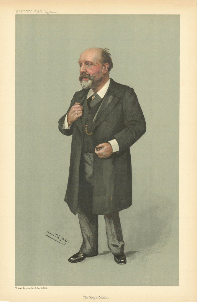 VANITY FAIR SPY CARTOON Sir Anderson Critchett 'The King's Oculist' Doctors 1905