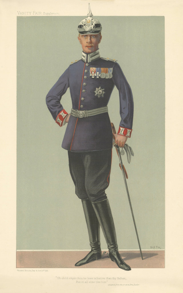 VANITY FAIR SPY CARTOON Wilhelm, German Crown Prince 'Oh, child may'st…' 1905