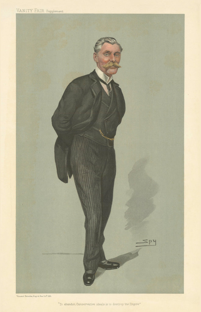 VANITY FAIR SPY CARTOON J Poynder-Dickson 'To abandon Conservative ideals…' 1905