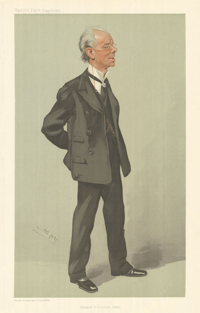VANITY FAIR SPY CARTOON Edward O'Connor Terry. A Mason of distinction 1905