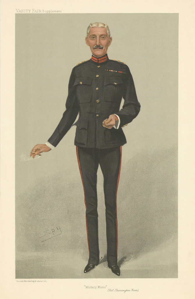 Associate Product VANITY FAIR SPY CARTOON Colonel Barrington Foote 'Military Music' 1905 print