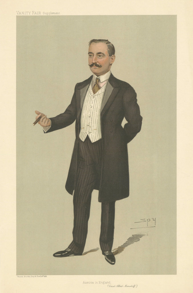 Associate Product VANITY FAIR SPY CARTOON Count Albert Mensdorff 'Austria in England' 1905 print