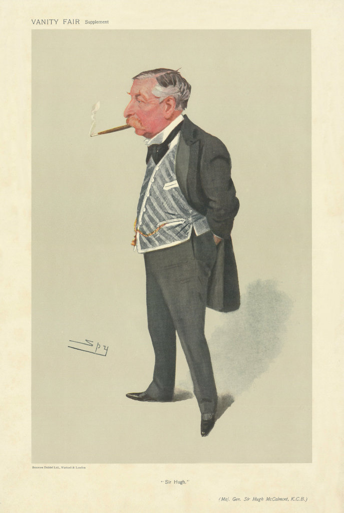 VANITY FAIR SPY CARTOON Major-General 'Sir Hugh' McCalmont. Ireland 1906 print