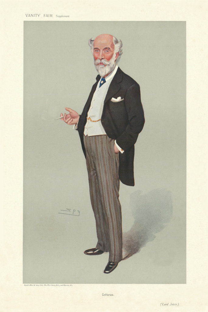 VANITY FAIR SPY CARTOON James Joicey, 1st Baron Joicey 'Collieries' Durham 1906