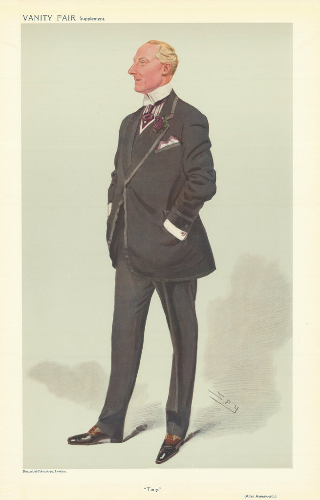 Associate Product VANITY FAIR SPY CARTOON Allan Aynesworth 'Tony' Theatre. Actor producer 1908