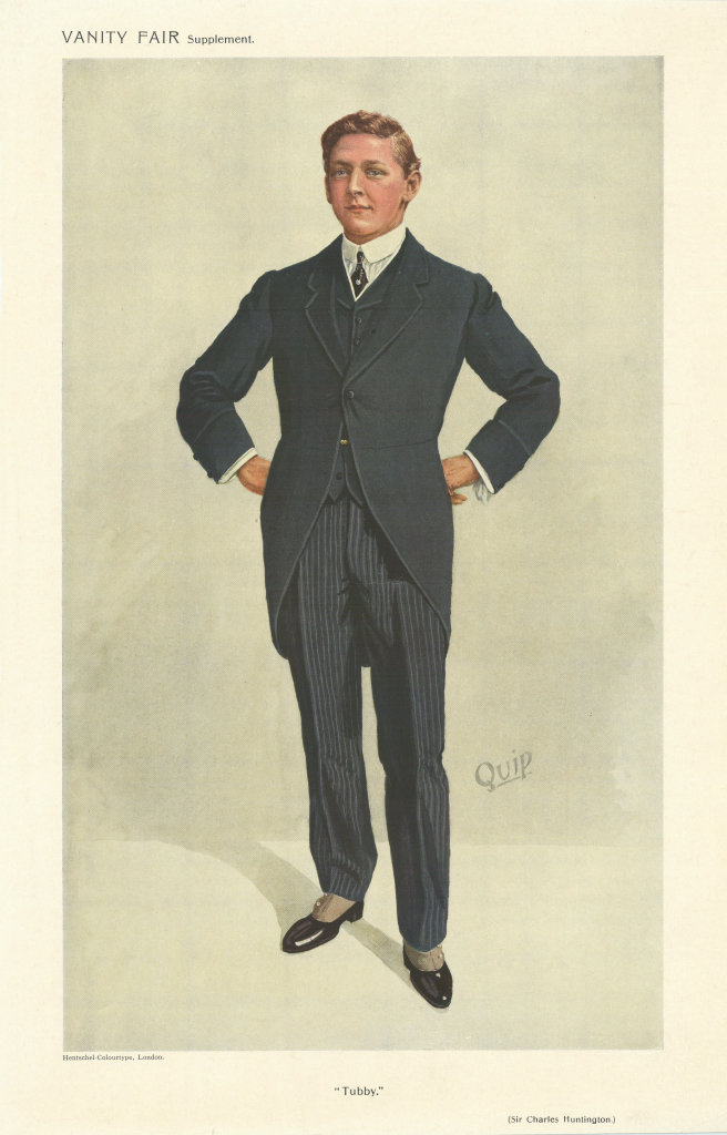VANITY FAIR SPY CARTOON Sir Charles Philip Huntington 'Tubby'. By Quip 1910