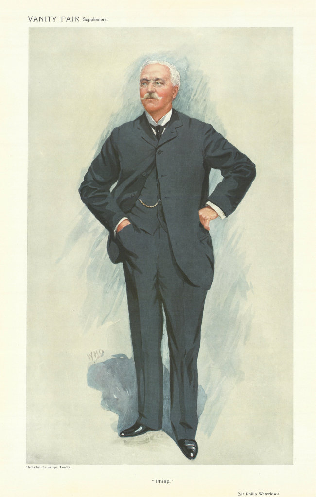 Associate Product VANITY FAIR SPY CARTOON Sir Philip Hickson Waterlow. Business. By WHO 1910