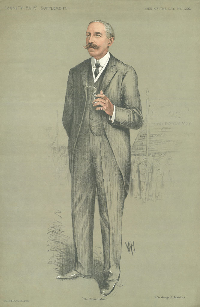 Associate Product VANITY FAIR SPY CARTOON Sir George Ranken Askwith 'The Conciliator'. Law 1911