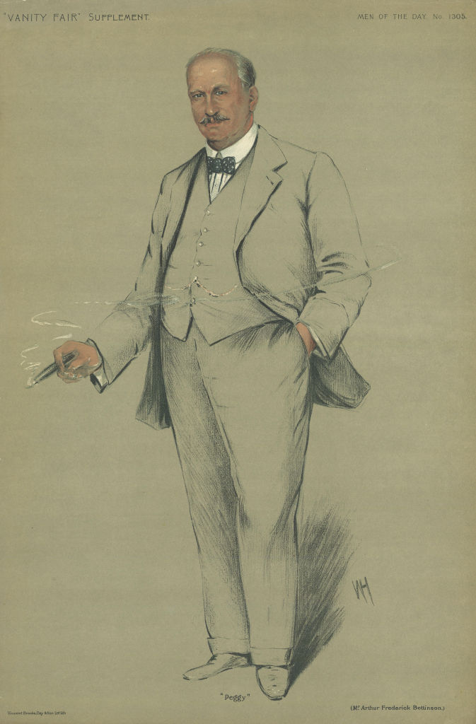 VANITY FAIR SPY CARTOON Arthur Frederick Bettinson 'Peggy' Boxer. By WH 1911