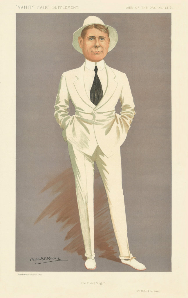 Associate Product VANITY FAIR SPY CARTOON Robert Loraine 'The Flying Stage' Theatre. Ritchie 1912