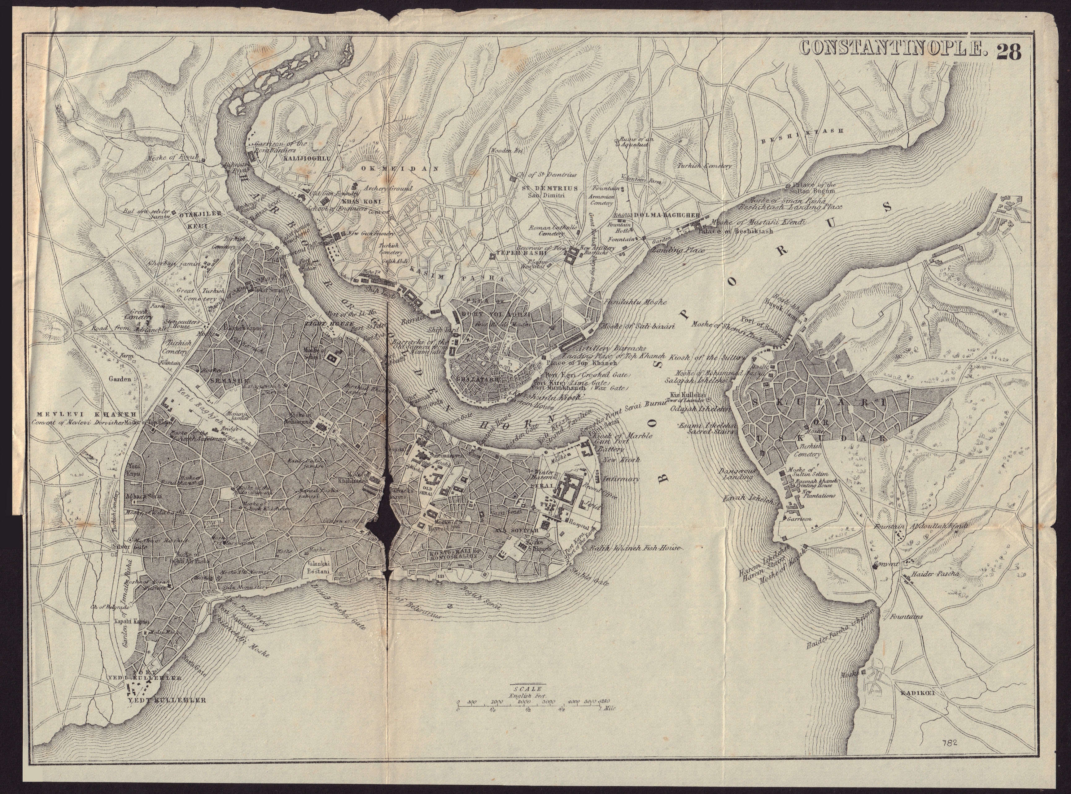 Associate Product TURKEY. Constantinople. Istanbul. town city plan 1882 old antique map chart