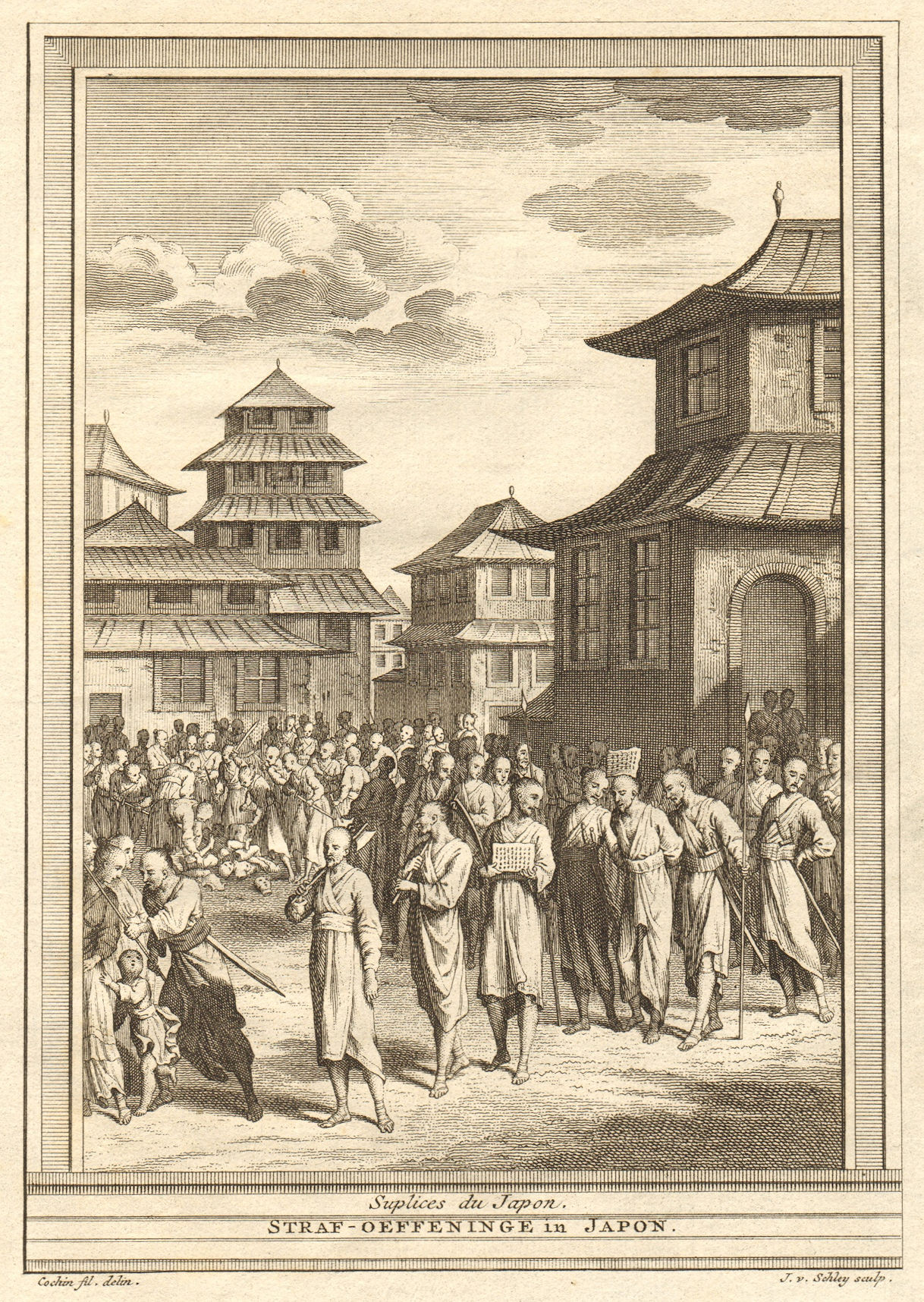 Associate Product 'Suplices du Japon'. Japanese punishments. SCHLEY 1747 old antique print