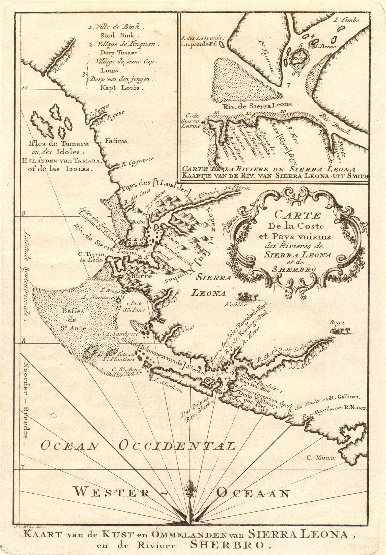 Associate Product 'Coste… des Rivières de Sierra-Léona & Scherbro'. S Leone BELLIN/SCHLEY 1747 map