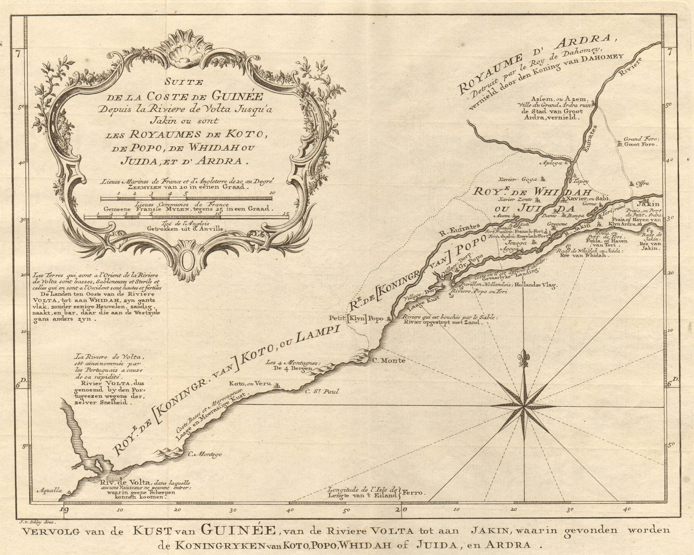 Associate Product 'Suite de la Coste de Guinée'. Ghana Togo Benin coast. BELLIN/SCHLEY 1748 map