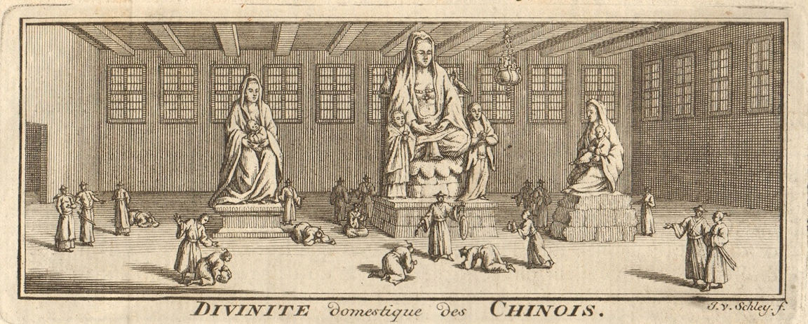 'Divinite domestique des Chinois'. China. Chinese domestic deities. SCHLEY 1749