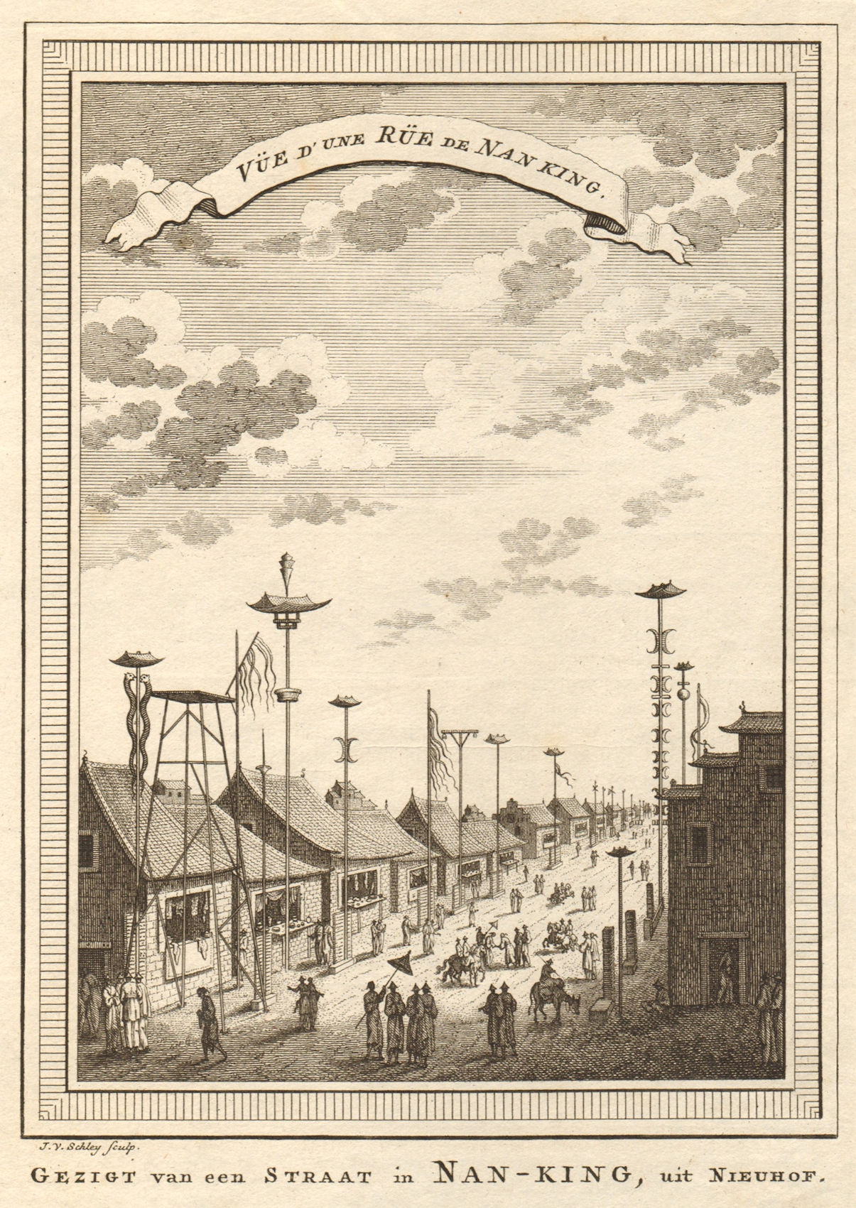 Associate Product 'Vue d’une rue de Nanking'. China. View of a Nanjing Street. SCHLEY 1749 print