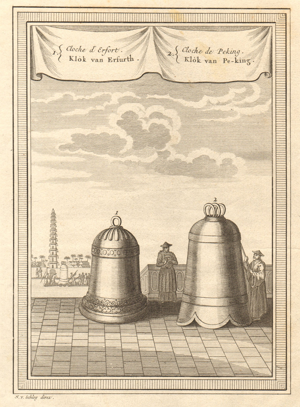 Associate Product Bell of Beijing Peking. Maria Gloriosa Bell of Erfurt, Germany. SCHLEY 1749