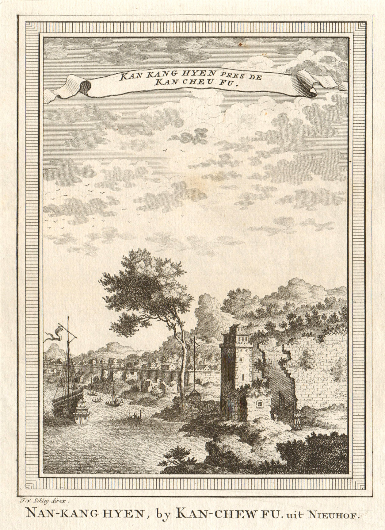 'Kan-Kang-Hyen près de Kan-Cheu-Fu'. Nankang, Ganzhou, Jiangxi China SCHLEY 1749
