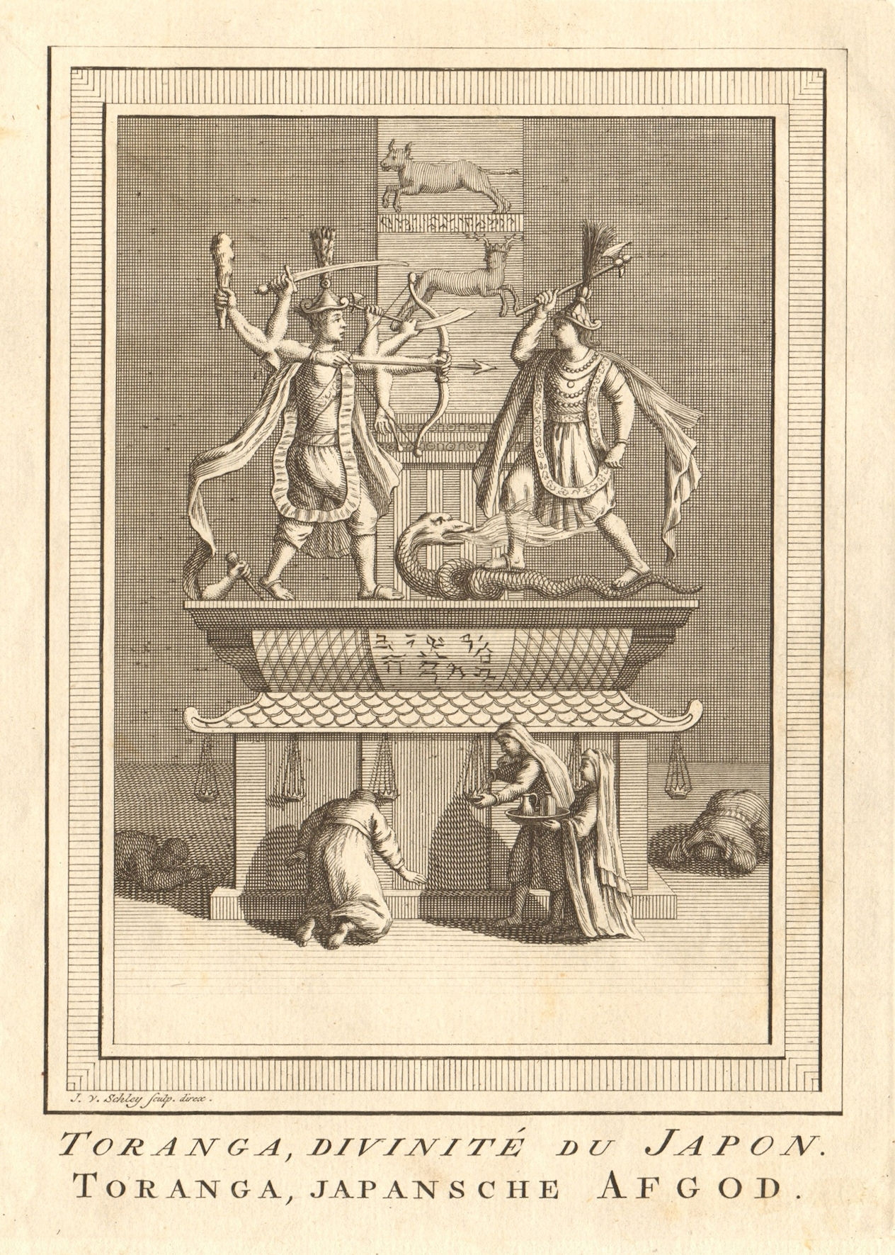 Associate Product 'Toranga, divinité du Japon'. Japan. Toranga, a Japanese deity. SCHLEY 1756