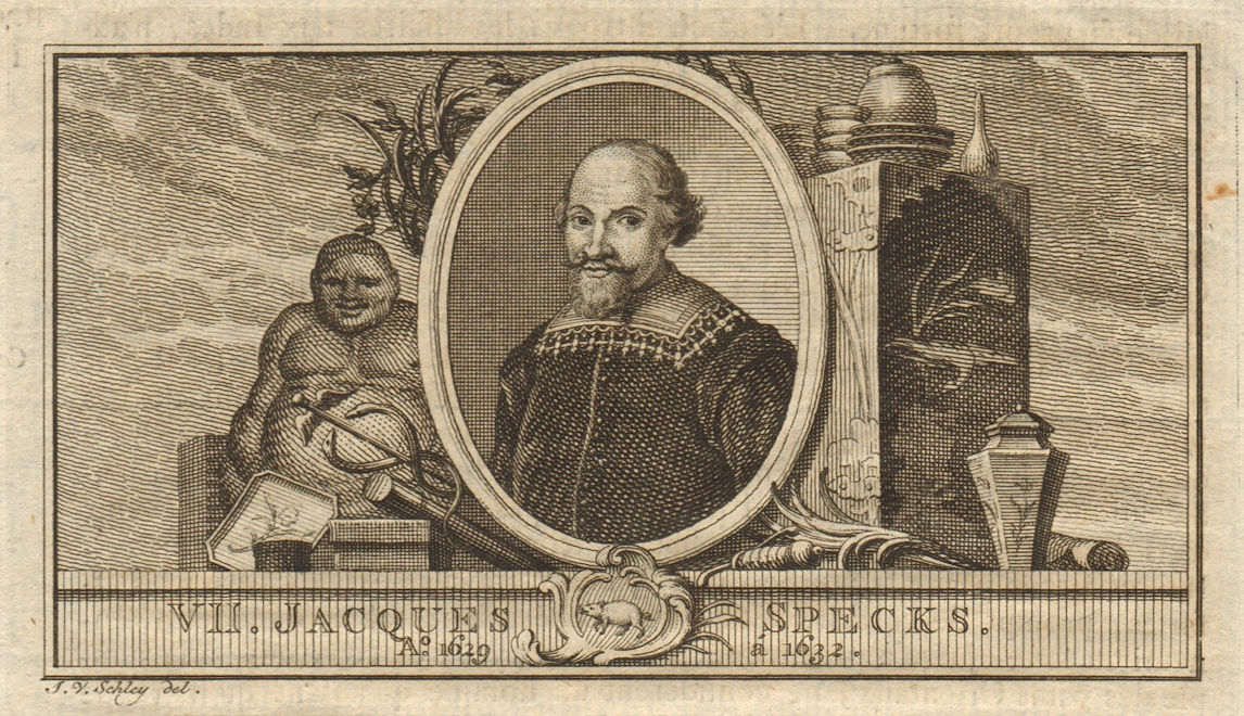 Jacques Specx, Governor-General of the Dutch East Indies 1629-1632 1763 print