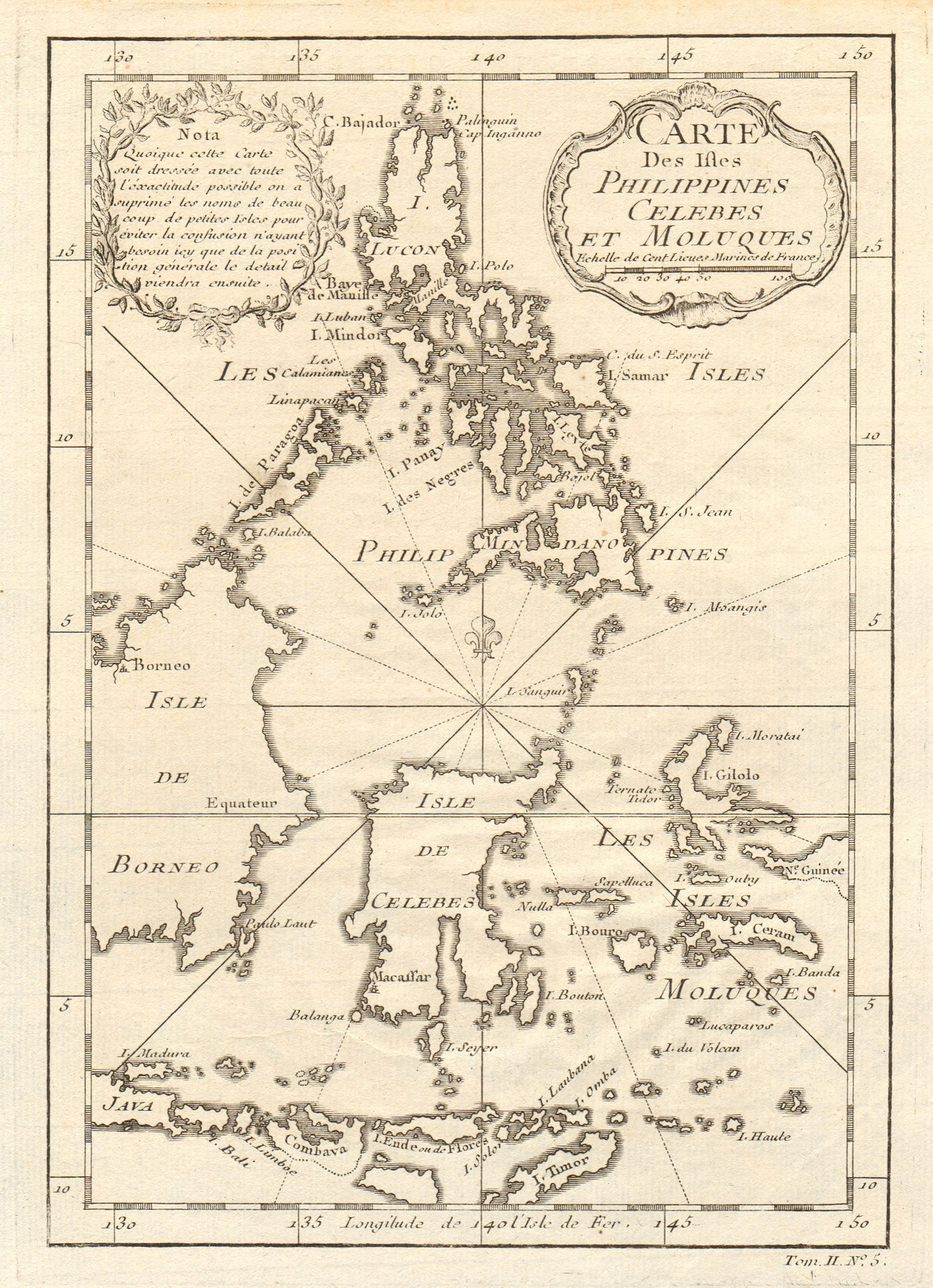 Associate Product 'Carte des Isles Philippines, Celebes & Moluques'. East Indies. BELLIN 1746 map