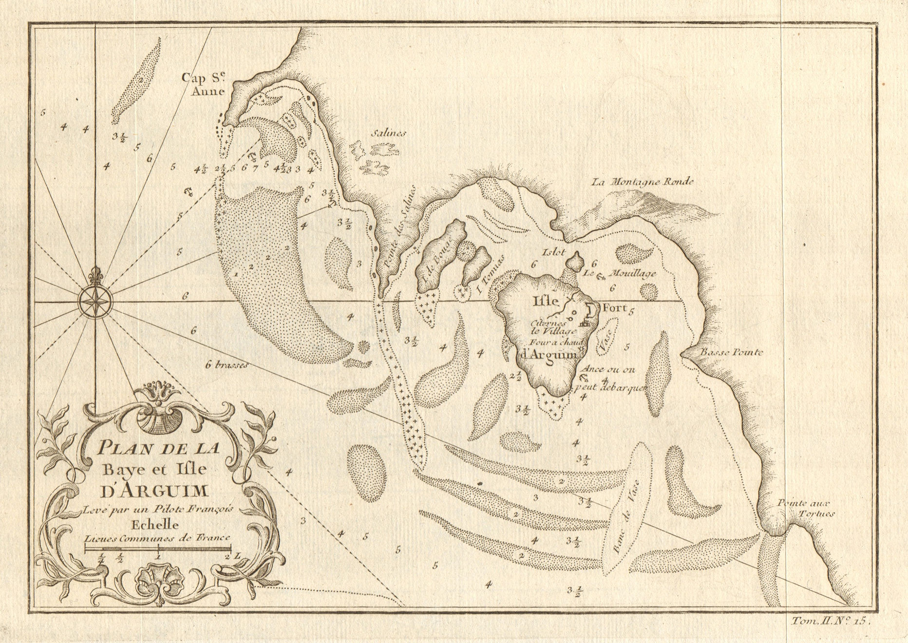 Associate Product 'Plan de la Baye & Isle d'Arguim'. Mauritania. Arguin island. BELLIN 1746 map